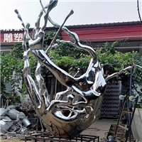 门口浪花树雕塑观赏型水景雕塑浪花雕塑创意承接