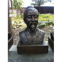 高尔基名人铜雕塑