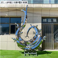 景观浪花树雕塑制作指用美陈雕塑浪花雕塑工艺优价