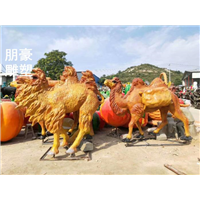 沙漠铜骆驼雕塑，骆驼动物雕塑