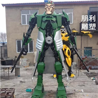 不锈钢机器人雕塑 仿真机器人雕塑制作