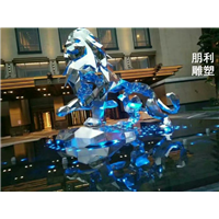 铜雕飞狮 动物铜雕塑
