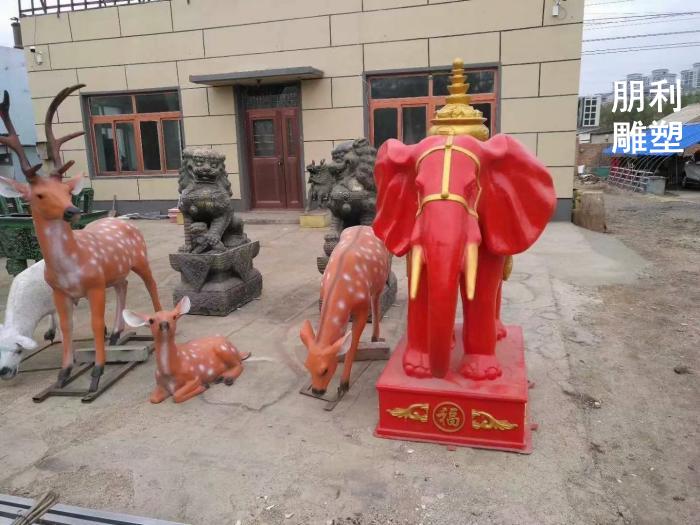 大象铜雕塑 广场景观动物铜雕塑