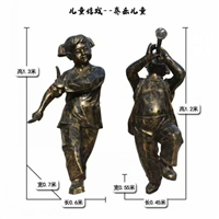 公园摄影铜雕塑 照相铜雕塑