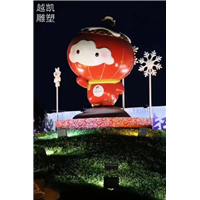 制造城市冰墩墩雕塑摆件