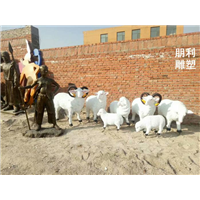人物嬉闹铜雕塑，公园人物铜雕塑