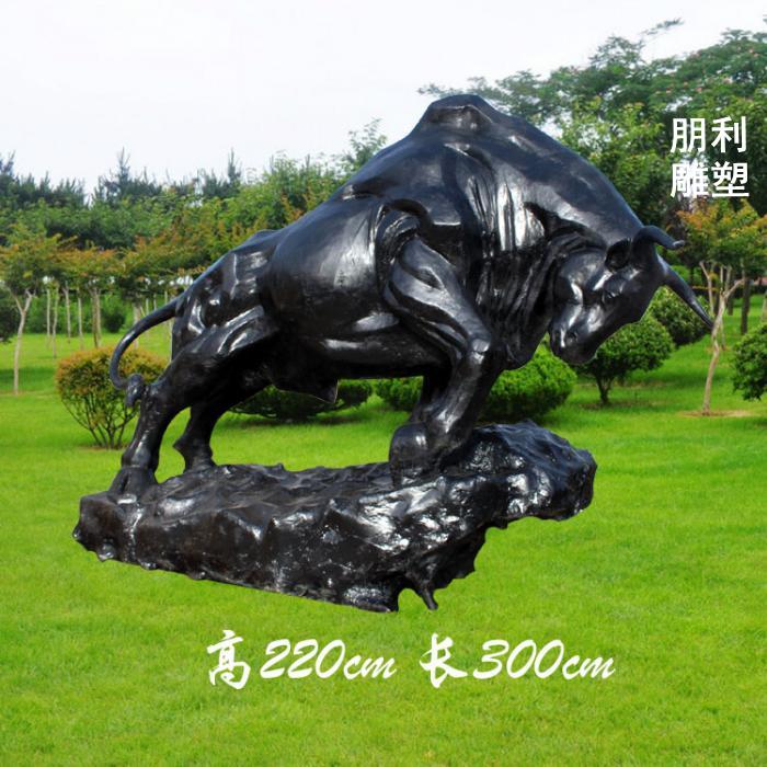 开荒牛铜雕塑，送财铜牛雕塑