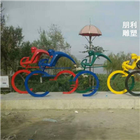 厂家直销运动不锈钢雕塑 体育场舞剑校园雕塑