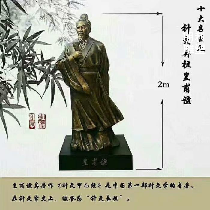 孙思邈胸像铜雕塑
