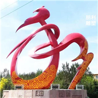 公园不锈钢爱国图标雕塑 公园景观不锈钢雕塑