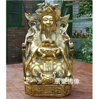 文财神铜佛像，仿古铜佛像