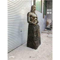 玻璃钢仿铜鲁迅雕塑