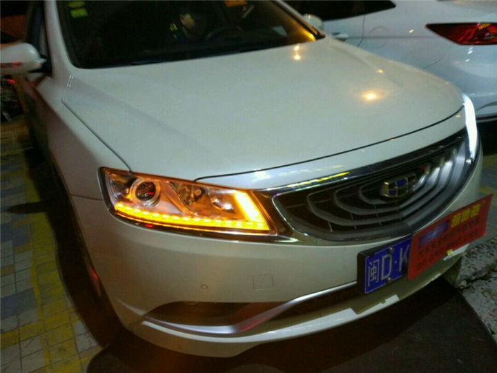 博瑞大灯改装，改灯