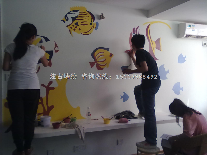 陇南酒店壁画、陇南佛教壁画、陇南家装电视背景墙彩绘 