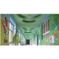 汉中酒店壁画、汉中佛教壁画、汉中幼儿园彩绘 
