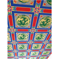 延安古建彩绘15009388492延安酒店壁画 