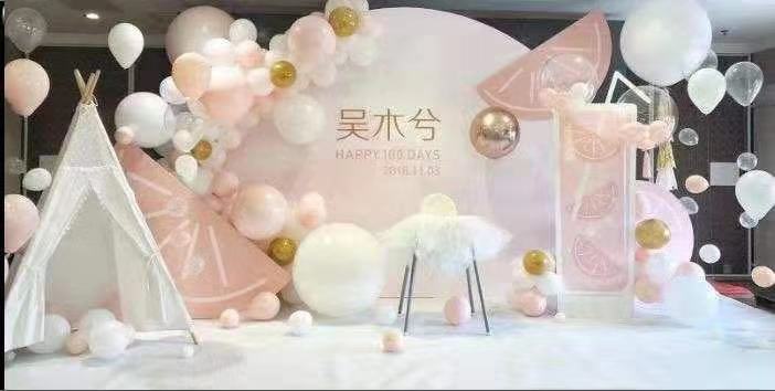 宝宝一百天气球装饰