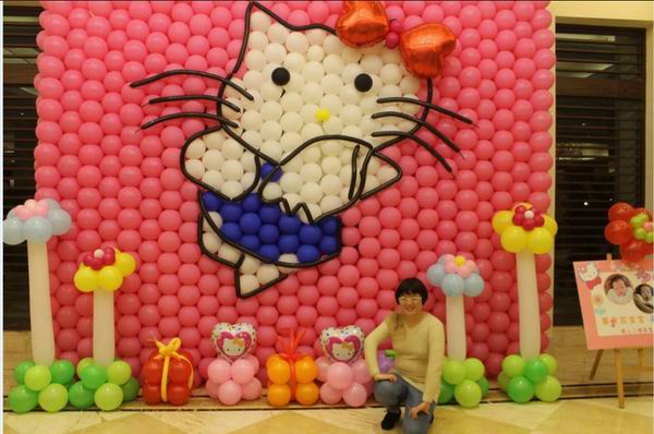 贵阳HelloKitty可爱气球装饰公司