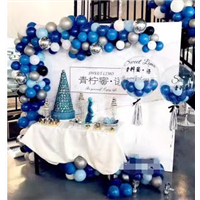 宝宝一百天气球装饰