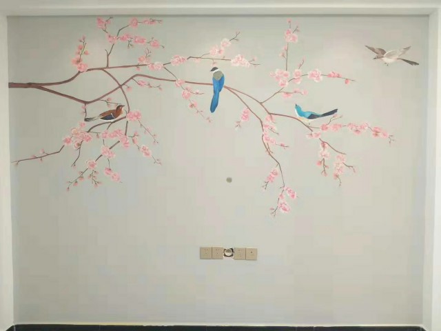 餐厅酒店墙绘@襄阳印象墙绘出品