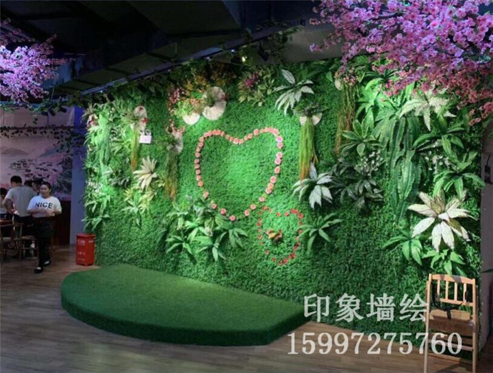 襄阳天元四季城酒店餐厅墙绘彩绘设计……