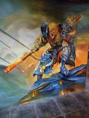 黄冈酒吧墙绘|武汉网咖墙绘