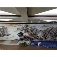 黄冈古建筑手绘|黄冈古建筑彩绘 