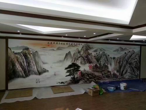 武汉手绘壁画|武汉墙绘电话 