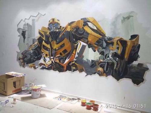 黄石网咖墙绘、黄冈网吧墙绘