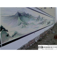 鄂州文化墙彩绘|鄂州文化墙墙绘