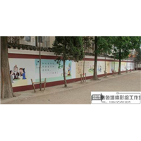 黄冈文化墙墙绘|黄冈专业文化墙彩绘