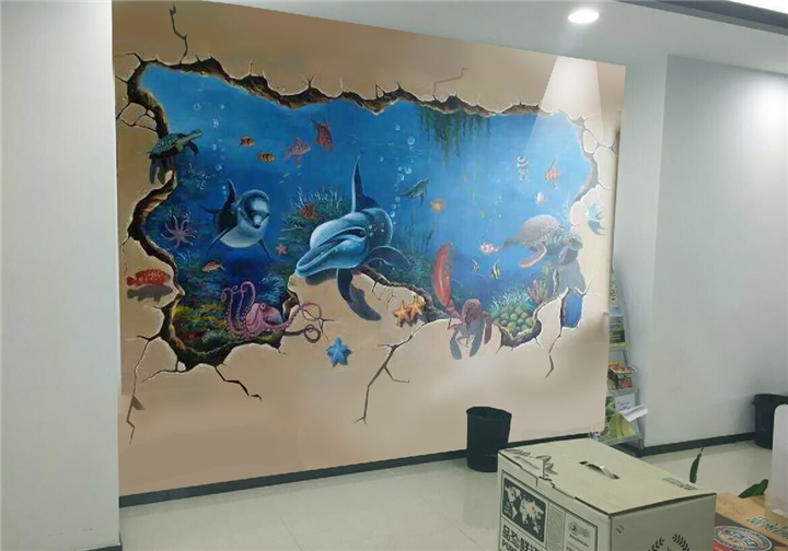 广东中山珠海佛山江门阳江墙绘墙画壁画涂鸦3D画