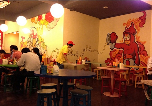 餐馆手绘墙