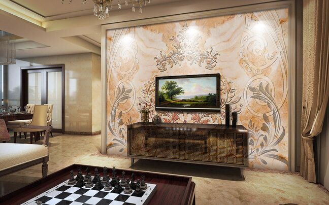 佛山顺德大良荣桂手绘墙画壁画3D画艺术墙