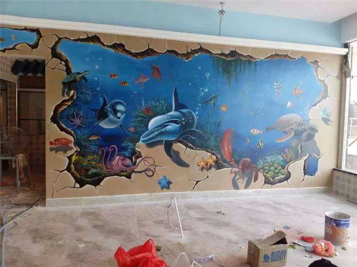 阳江江门佛山顺德禅城惠州手绘墙画壁画涂鸦