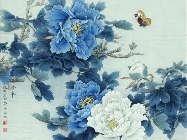 佛山手绘墙-壁画素材-花鸟画素材