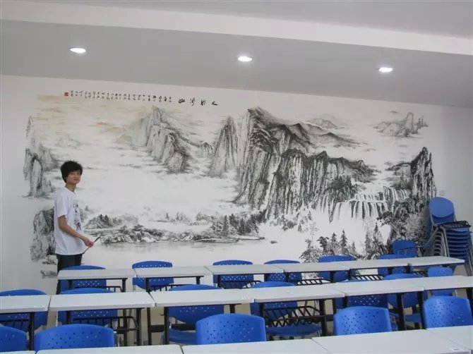 中山珠海墙画手绘墙绘壁画涂鸦3D立体墙地画