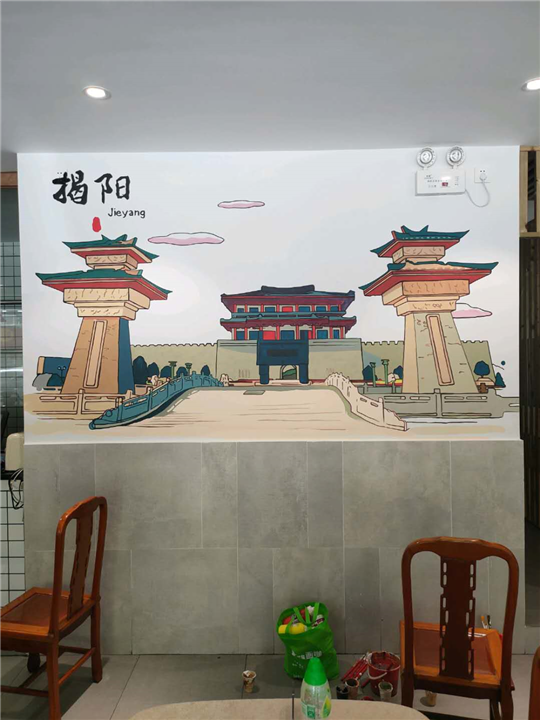 中山市手绘餐厅墙画珠海市手绘餐厅墙画佛山市手绘江门市手绘墙画画师