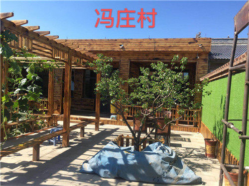 大同冯家村防腐木改造 