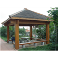 山阴防腐木花架 