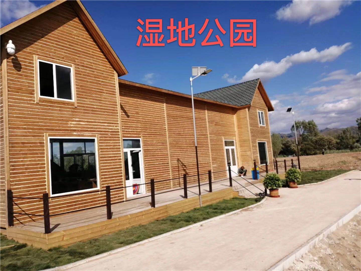 大同湿地公园防腐木案例 