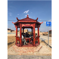 天镇防腐木凉亭 