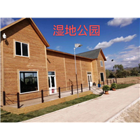 大同湿地公园防腐木案例 