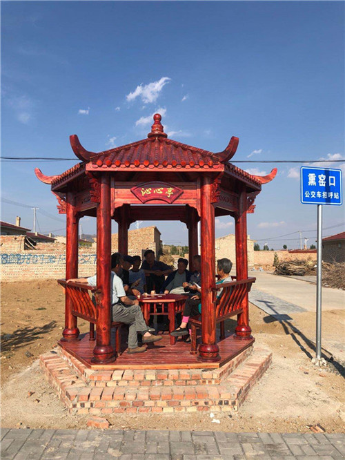 天镇防腐木凉亭 
