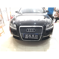 【唐山改灯】奥迪A6L改装德国进口海拉五透镜 