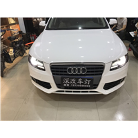 奥迪A4L车灯改装德国进口海拉五透镜 