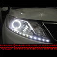 起亚K2改装Q5透镜+LED日行灯