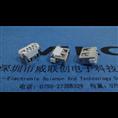 短体10.0无卷边USB ▓【后脚插板+端子贴片】+高6.3 白色胶芯 