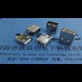 A母 180度立式DIP USB 无边 无固定脚▲带铁壳护套 