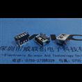 USB短体10.0=AF短针-长脚DIP*贴焊母座 